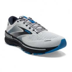 Brooks Shoes Men's Adrenaline GTS 22 Running Shoe- Oyster/India Ink/Blue - Wide (2E)