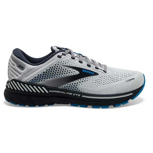 Brooks Shoes Men's Adrenaline GTS 22 Running Shoe- Oyster/India Ink/Blue - Wide (2E) 1 Brooks Shoes Men's Adrenaline GTS 22 Running Shoe- Oyster/India Ink/Blue - Wide (2E)