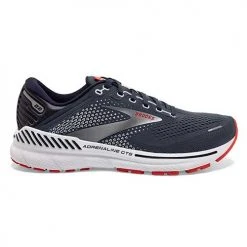 Brooks Men's Adrenaline GTS 22 Running Shoe - Peacoat/India Ink/Grenadine - Wide (2E) Shoes