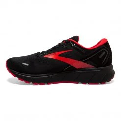 Brooks Men's Ghost 14 GoreTEX Running Shoe - Black/Blackened Pearl/High Risk Red - Regular (D)