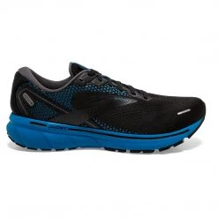 Brooks Men's Ghost 14 Running Shoe - Black/Blackened Pearl/Blue - Regular (D) Shoes