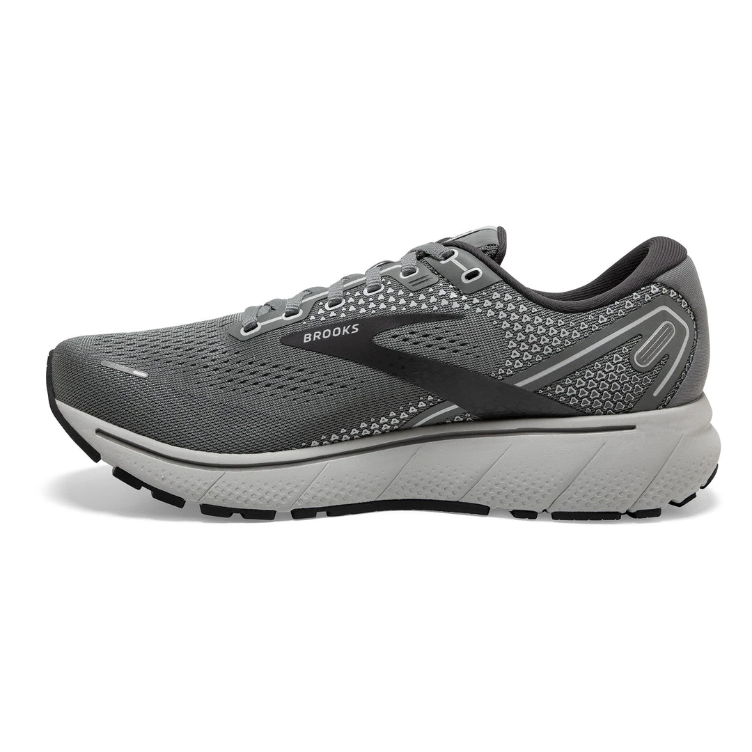 Brooks Men's Ghost 14 Running Shoe - Grey/Alloy/Oyster - Extra Wide (4E) 4 Brooks Men's Ghost 14 Running Shoe - Grey/Alloy/Oyster - Extra Wide (4E)