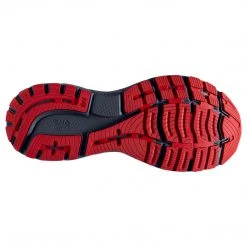 Brooks Shoes Men's Ghost 14 Running Shoe - Grey/Blue/Red - Regular (D)