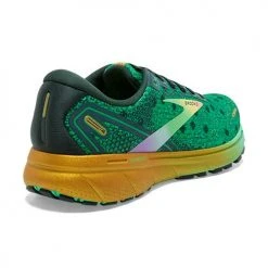 Brooks Men's Ghost 14 Run Lucky Running Shoe - Bright Green/Gables/Gold - Regular (D)