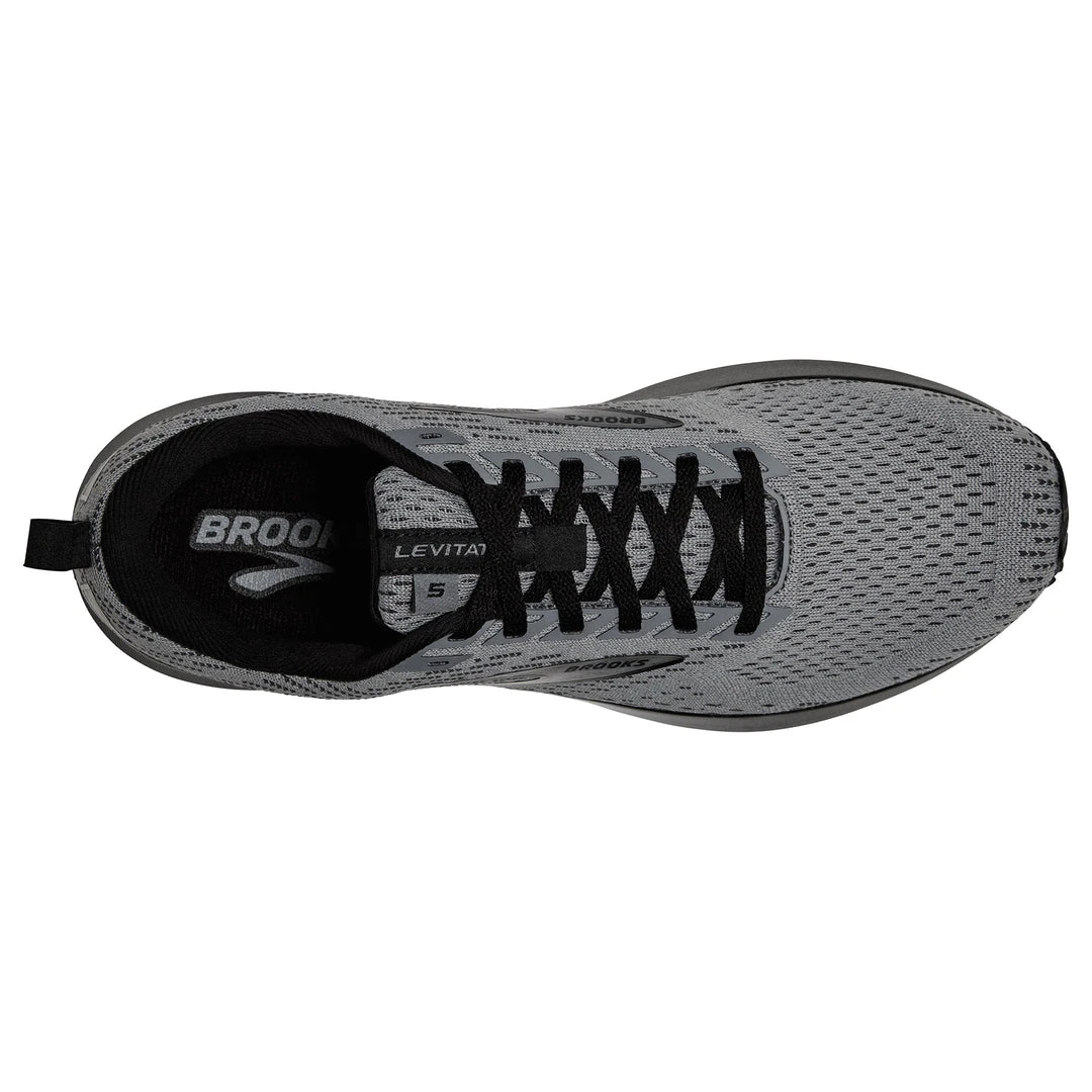 Brooks Men's Levitate 5 Running Shoe - Grey/Blackened Pearl/Black - Regular (D) Shoes 5 Brooks Men's Levitate 5 Running Shoe - Grey/Blackened Pearl/Black - Regular (D) Shoes