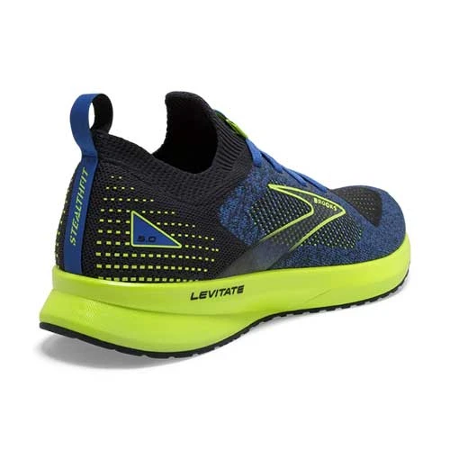 Brooks Men's Levitate StealthFit 5 Running Shoe - India Ink/Blue/Nightlife - Regular (D) Shoes 6 Brooks Men's Levitate StealthFit 5 Running Shoe - India Ink/Blue/Nightlife - Regular (D) Shoes