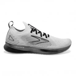 Brooks Men's Levitate StealthFit 5 Running Shoe - White/Grey/Black - Regular (D) Shoes