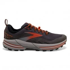 Brooks Shoes Men's Cascadia 16 GoreTEX Trail Running Shoe - Black/Ebony/Cinnabar - Regular (D)