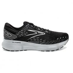 Brooks Men's Glycerin 20 Running Shoe - Black/White/Alloy - Regular (D)