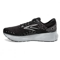 Brooks Men's Glycerin 20 Running Shoe - Black/White/Alloy - Wide (2E) Shoes