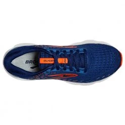 Brooks Shoes Men's Glycerin 20 Running Shoe- Blue Depths/Palace Blue/Orange- Wide (2E) 10 Brooks Shoes Men's Glycerin 20 Running Shoe- Blue Depths/Palace Blue/Orange- Wide (2E)