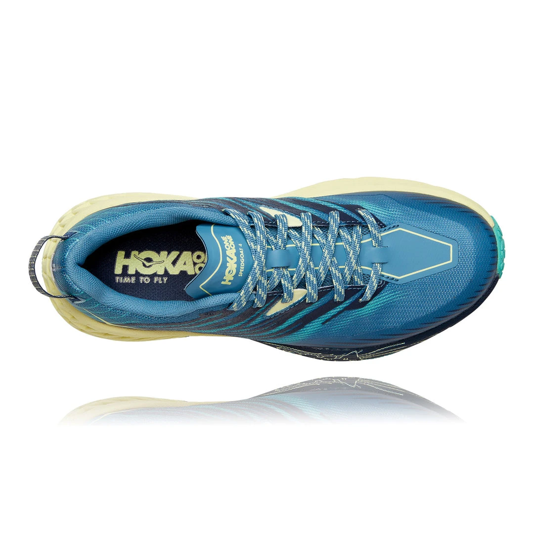 HOKA Shoes Women's Speedgoat 4 Trail Running Shoe - Provincial Blue/Luminary Green - Regular (B) 5 HOKA Shoes Women's Speedgoat 4 Trail Running Shoe - Provincial Blue/Luminary Green - Regular (B)