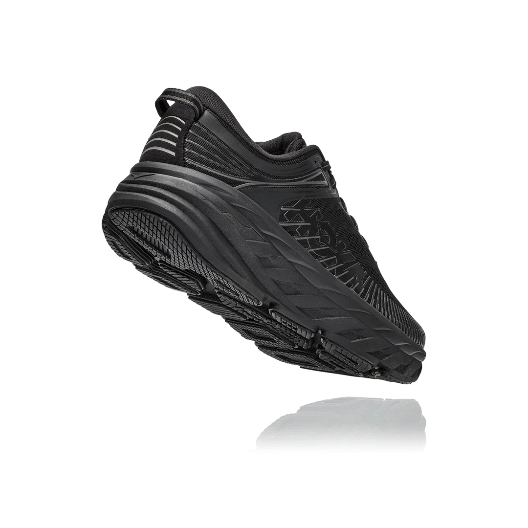 HOKA Men's Bondi 7 Running Shoe - Black/Black - Regular (D) 3 HOKA Men's Bondi 7 Running Shoe - Black/Black - Regular (D)