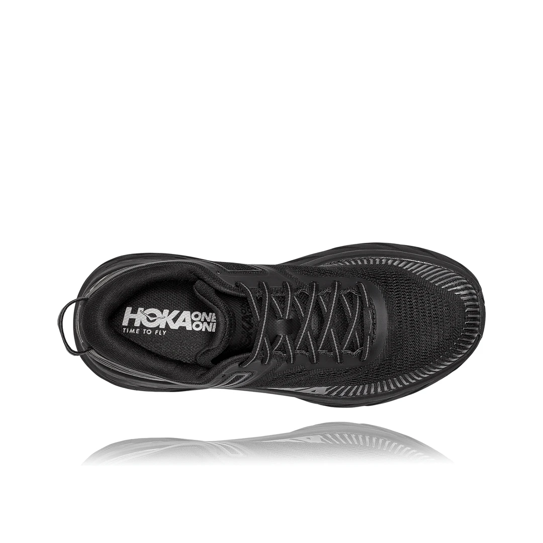 HOKA Men's Bondi 7 Running Shoe - Black/Black - Regular (D) 7 HOKA Men's Bondi 7 Running Shoe - Black/Black - Regular (D)