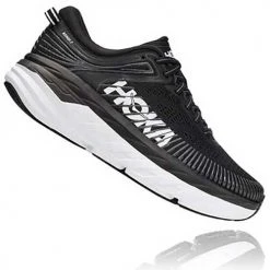 HOKA Shoes Bondi 7 - Black/White- Regular (D)