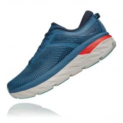 HOKA Shoes Men's Bondi 7 Running Shoe - Real Teal/Outer Space - Regular (D) 7 HOKA Shoes Men's Bondi 7 Running Shoe - Real Teal/Outer Space - Regular (D)