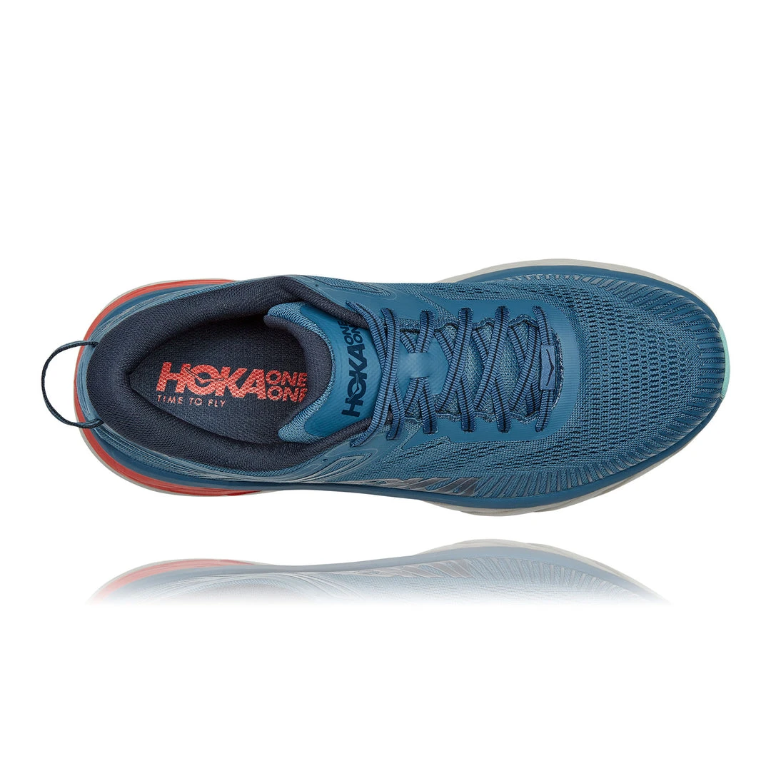 HOKA Shoes Men's Bondi 7 Running Shoe - Real Teal/Outer Space - Regular (D) 4 HOKA Shoes Men's Bondi 7 Running Shoe - Real Teal/Outer Space - Regular (D)
