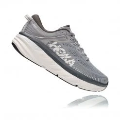 HOKA Men's Bondi 7 Running Shoe - Wild Dove/Dark Shadow - Regular (D) Shoes