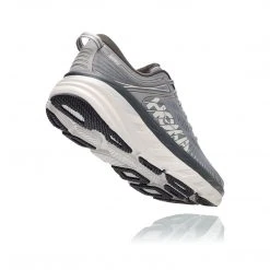 HOKA Men's Bondi 7 Running Shoe - Wild Dove/Dark Shadow - Extra Wide (4E)