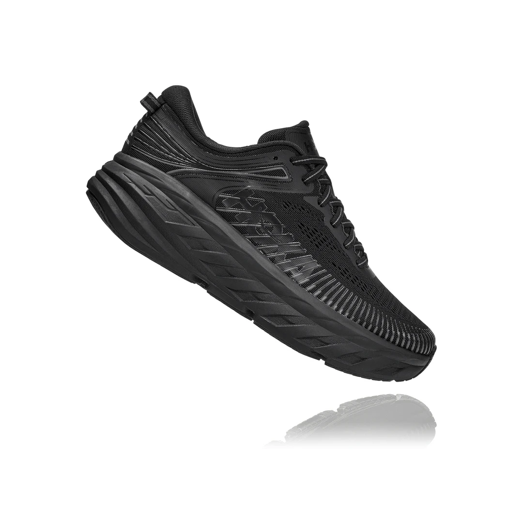 HOKA Women's Bondi 7 Running Shoe - Black/Black - Regular (B) Shoes 1 HOKA Women's Bondi 7 Running Shoe - Black/Black - Regular (B) Shoes