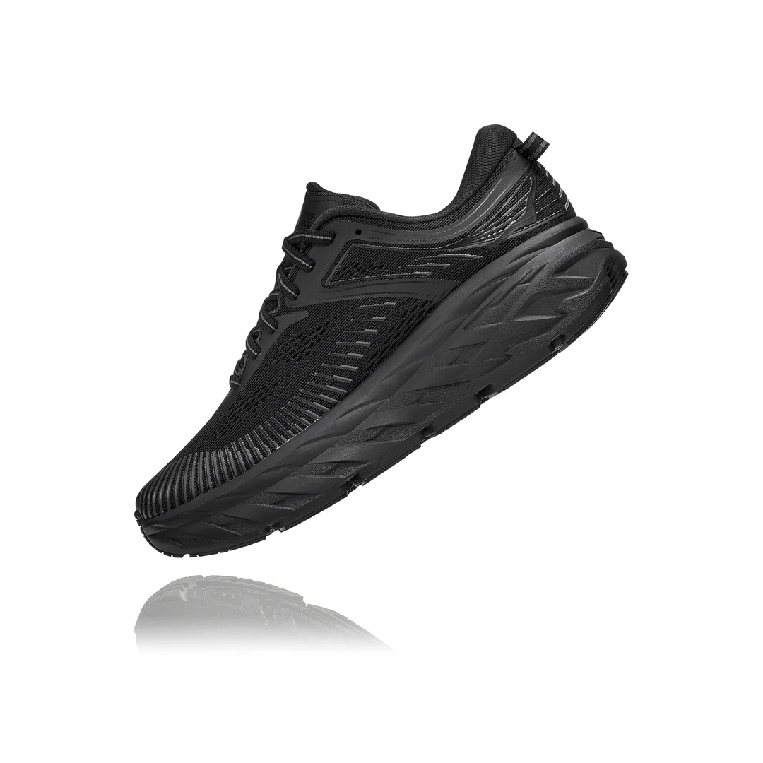 HOKA Women's Bondi 7 Running Shoe - Black/Black - Regular (B) Shoes 4 HOKA Women's Bondi 7 Running Shoe - Black/Black - Regular (B) Shoes