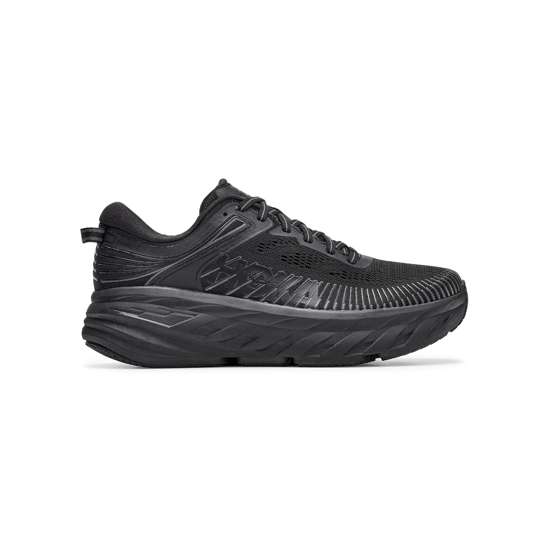 HOKA Women's Bondi 7 Running Shoe - Black/Black - Regular (B) Shoes 5 HOKA Women's Bondi 7 Running Shoe - Black/Black - Regular (B) Shoes