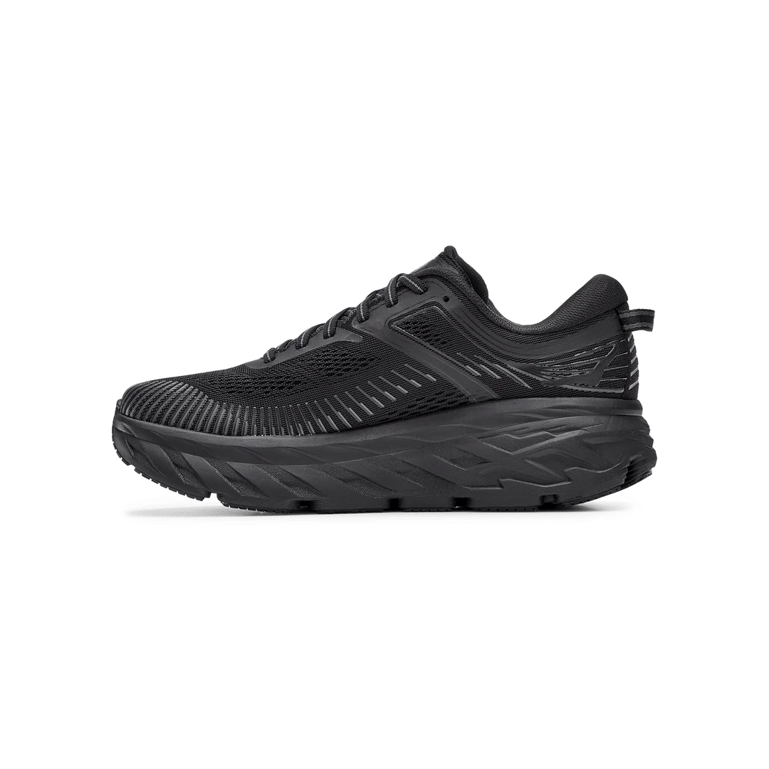 HOKA Women's Bondi 7 Running Shoe - Black/Black - Regular (B) Shoes 6 HOKA Women's Bondi 7 Running Shoe - Black/Black - Regular (B) Shoes