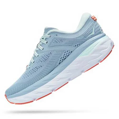 HOKA Women's Bondi 7 Running Shoe- Blue Fog/Blue Glass - Regular (B) 4 HOKA Women's Bondi 7 Running Shoe- Blue Fog/Blue Glass - Regular (B)
