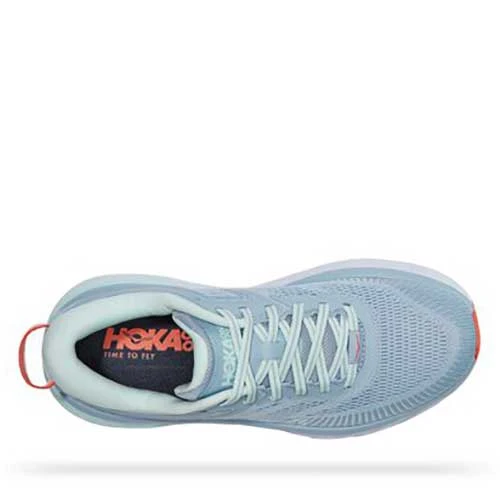 HOKA Women's Bondi 7 Running Shoe- Blue Fog/Blue Glass - Regular (B) 5 HOKA Women's Bondi 7 Running Shoe- Blue Fog/Blue Glass - Regular (B)
