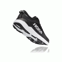 HOKA Women's Bondi 7 Running Shoe - Black/White - Wide (D) 10 HOKA Women's Bondi 7 Running Shoe - Black/White - Wide (D)