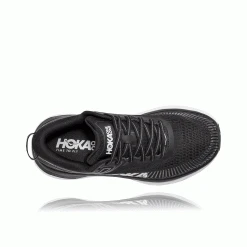 HOKA Women's Bondi 7 Running Shoe - Black/White - Wide (D) 14 HOKA Women's Bondi 7 Running Shoe - Black/White - Wide (D)