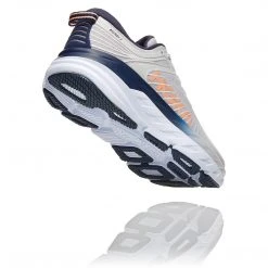 HOKA Women's Bondi 7 Running Shoe - Lunar Rock/Black Iris - Wide (D) Shoes 10 HOKA Women's Bondi 7 Running Shoe - Lunar Rock/Black Iris - Wide (D) Shoes