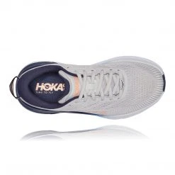 HOKA Women's Bondi 7 Running Shoe - Lunar Rock/Black Iris - Wide (D) Shoes 9 HOKA Women's Bondi 7 Running Shoe - Lunar Rock/Black Iris - Wide (D) Shoes