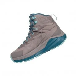 HOKA Shoes Women's Kaha GoreTEX Hiking Boot - Frost Gray/Aqua Haze - Regular (B) 9 HOKA Shoes Women's Kaha GoreTEX Hiking Boot - Frost Gray/Aqua Haze - Regular (B)
