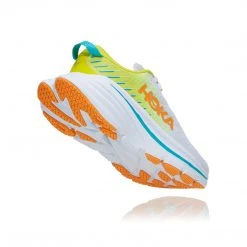 HOKA Women's Bondi X Running Shoe - White/Evening Primrose - Regular (B) Shoes