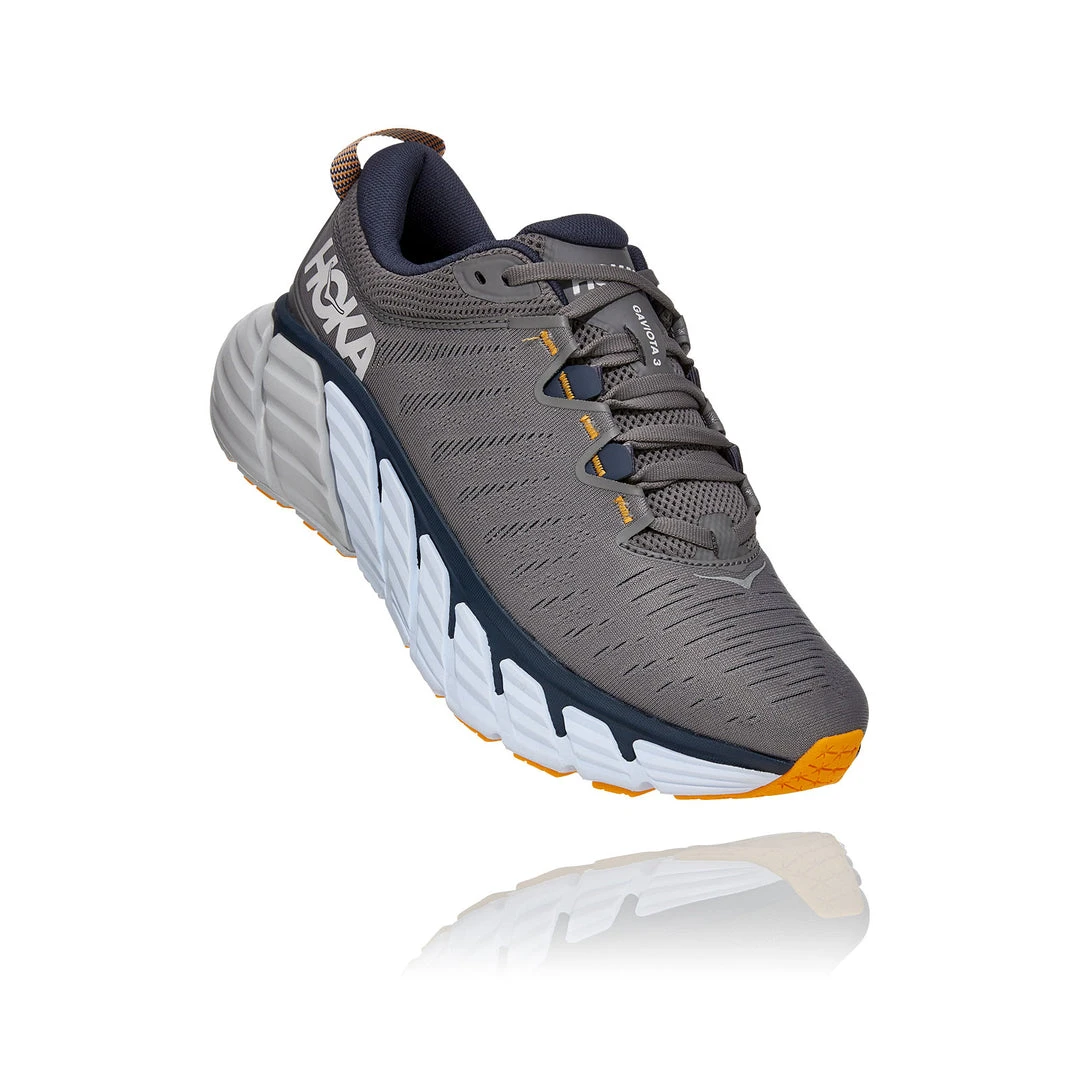 HOKA Men's Gaviota 3 Running Shoe - Charcoal Gray/Ombre Blue - Wide (2E) Shoes 2 HOKA Men's Gaviota 3 Running Shoe - Charcoal Gray/Ombre Blue - Wide (2E) Shoes