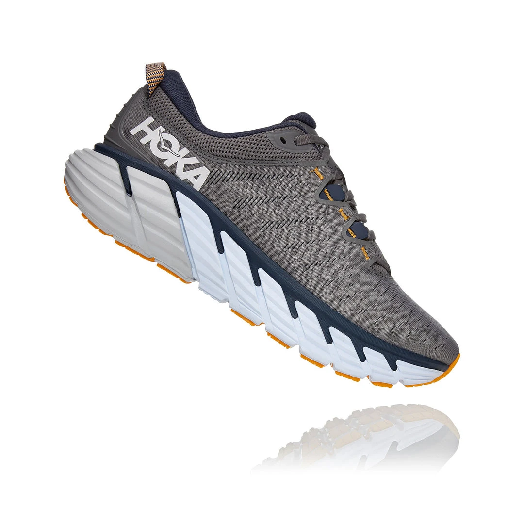 HOKA Men's Gaviota 3 Running Shoe - Charcoal Gray/Ombre Blue - Wide (2E) Shoes 1 HOKA Men's Gaviota 3 Running Shoe - Charcoal Gray/Ombre Blue - Wide (2E) Shoes