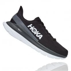 HOKA Men's Mach 4 Running Shoes - Black/Dark Shadow - Regular (D)