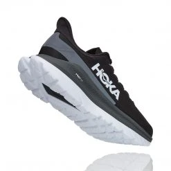 HOKA Men's Mach 4 Running Shoes - Black/Dark Shadow - Regular (D) 9 HOKA Men's Mach 4 Running Shoes - Black/Dark Shadow - Regular (D)