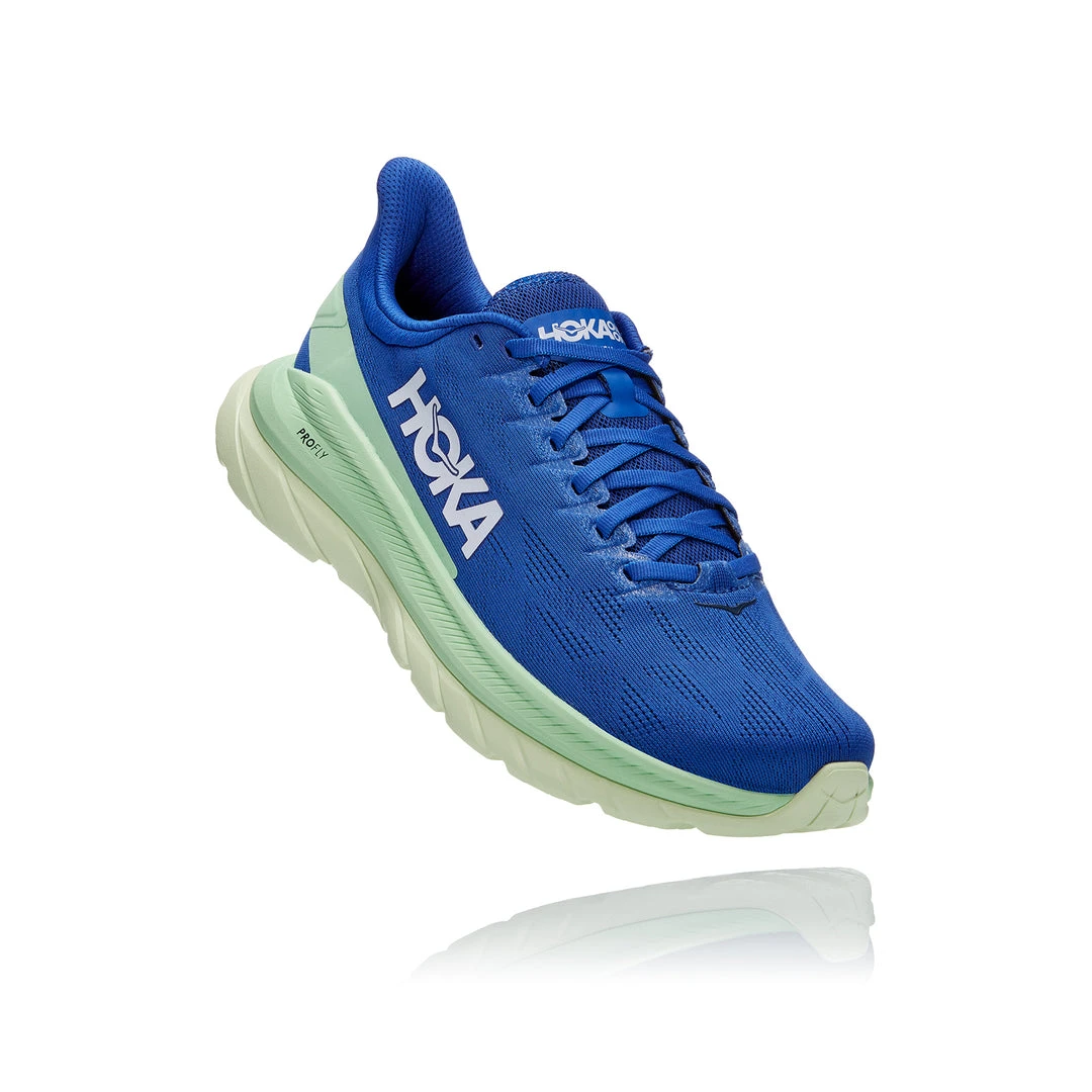 HOKA Men's Mach 4 Running Shoe - Dazzling Blue / Green Ash - Regular (D) 2 HOKA Men's Mach 4 Running Shoe - Dazzling Blue / Green Ash - Regular (D)