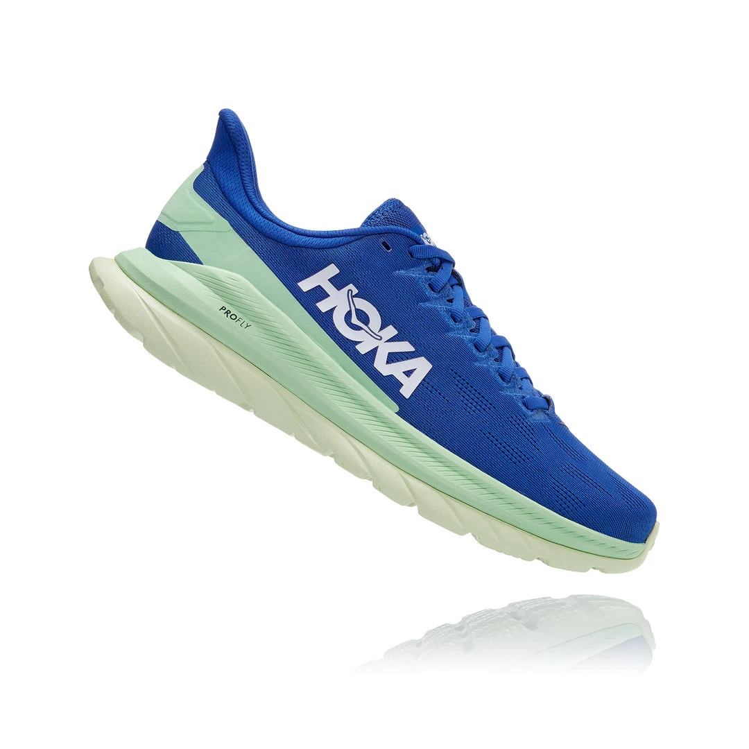HOKA Men's Mach 4 Running Shoe - Dazzling Blue / Green Ash - Regular (D) 1 HOKA Men's Mach 4 Running Shoe - Dazzling Blue / Green Ash - Regular (D)