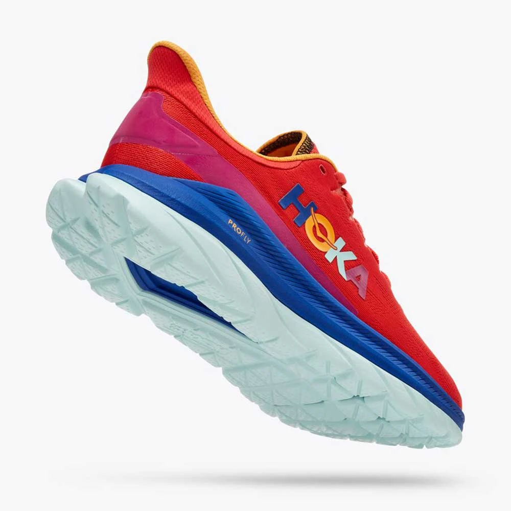 HOKA Men's Mach 4 Running Shoe - Fiesta/Bluing - Regular (D) Shoes 3 HOKA Men's Mach 4 Running Shoe - Fiesta/Bluing - Regular (D) Shoes