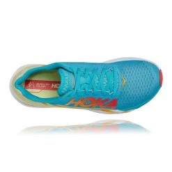HOKA Unisex Rocket X Running Shoe - Scuba Blue/Luminary Green - Regular (D)
