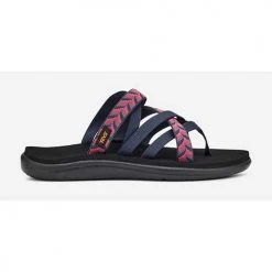 Teva Women's Voya Zillesa Sandal- Retro Geometric Navy- Regular (B)