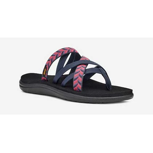 Teva Women's Voya Zillesa Sandal- Retro Geometric Navy- Regular (B) 2 Teva Women's Voya Zillesa Sandal- Retro Geometric Navy- Regular (B)