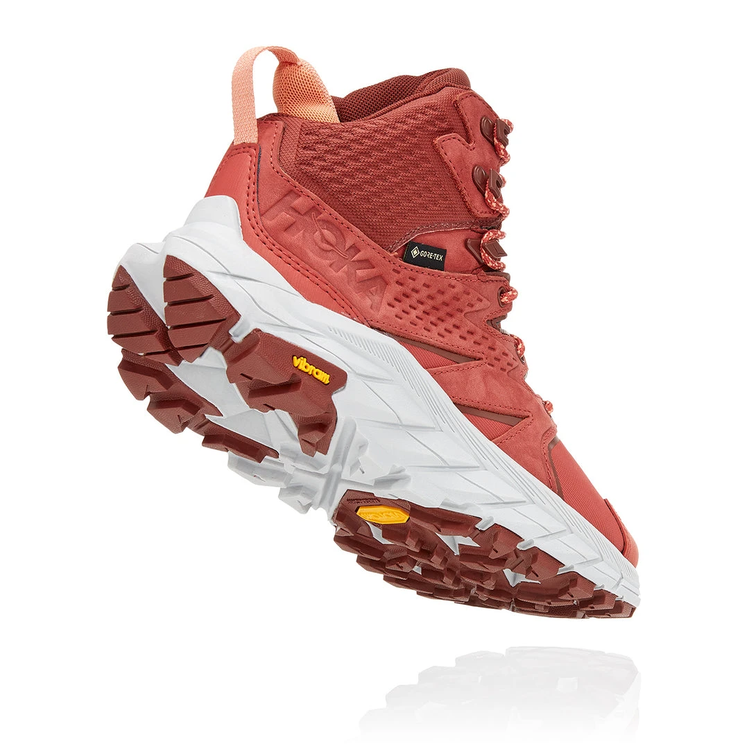 HOKA Women's Anacapa Mid GoreTEX Hiking Shoes - Hot Sauce/Cherry Mahogany - Regular (B) 3 HOKA Women's Anacapa Mid GoreTEX Hiking Shoes - Hot Sauce/Cherry Mahogany - Regular (B)