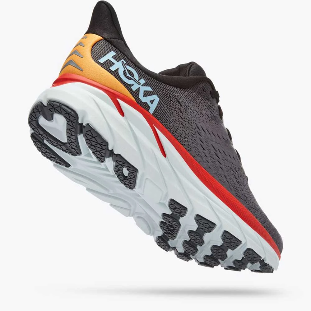 HOKA Shoes Men's Clifton 8 Running Shoe- Anthracite/Castlerock - Wide (2E) 3 HOKA Shoes Men's Clifton 8 Running Shoe- Anthracite/Castlerock - Wide (2E)