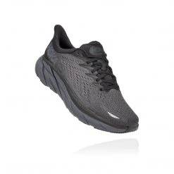 HOKA Shoes Men's Clifton 8 Running Shoe - Black/Black - Regular (D)
