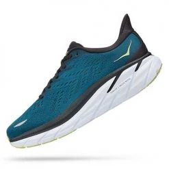 HOKA Men's Clifton 8 Running Shoe - Blue Coral/Butterfly - Wide (2E) Shoes 9 HOKA Men's Clifton 8 Running Shoe - Blue Coral/Butterfly - Wide (2E) Shoes