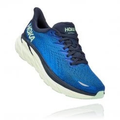 HOKA Shoes Men's Clifton 8 Running Shoe - Dazzling Blue/Outer Space - Regular (D)